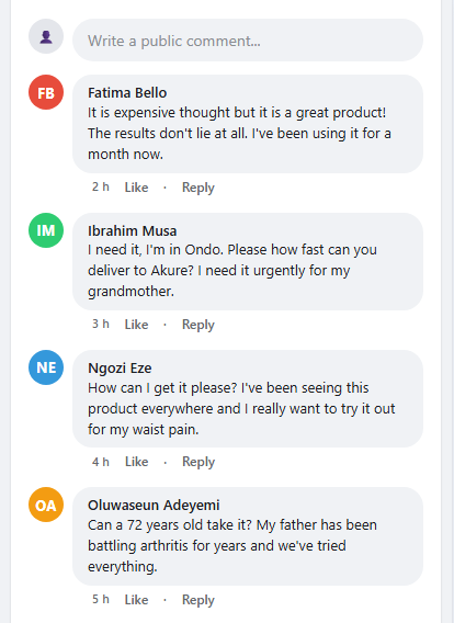 Customer sharing experience with SanaFlex