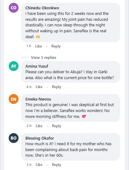 Customer testimonial showing improved mobility